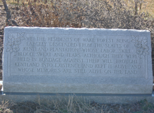 Kentland Plantation Tomb Marker