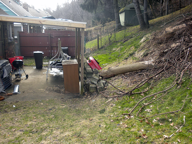 The reclamation project remediated dangerous landslide conditions threatening 11 homes. Photo courtesy of Pennsylvania’s Bureau of Abandoned Mine Land Reclamation.