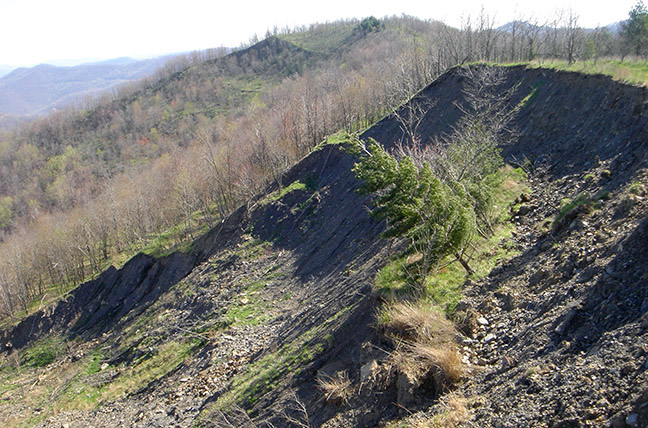 A 23-acre landslide on a formerly reclaimed mine threatened the Smokey Creek Watershed in Scott County, Tennessee